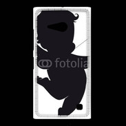 Coque Nokia Lumia 735 Silhouette Cupidon
