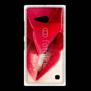 Coque Nokia Lumia 735 Rose et bouche