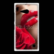 Coque Nokia Lumia 735 Bouche et rose glamour