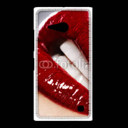 Coque Nokia Lumia 735 Bouche fatale rouge