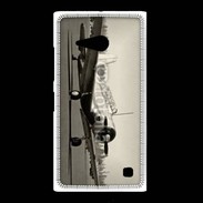 Coque Nokia Lumia 735 Avion T6 noir et blanc