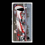 Coque Nokia Lumia 735 Biplan rouge et blanc 10