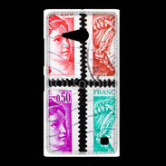 Coque Nokia Lumia 735 Timbres Français