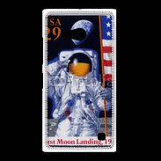 Coque Nokia Lumia 735 Timbre anniversaire premier pas sur la lune USA