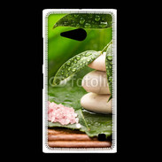 Coque Nokia Lumia 735 Galet et feuilles mouillées