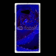 Coque Nokia Lumia 735 Fleur rose bleue