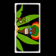 Coque Nokia Lumia 735 Portrait abstrait de Rasta
