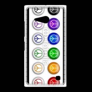 Coque Nokia Lumia 735 Love and peace 5