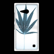 Coque Nokia Lumia 735 Marijuana en bleu et blanc