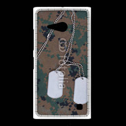 Coque Nokia Lumia 735 plaque d'identité soldat américain
