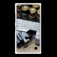Coque Nokia Lumia 735 Vintage fusil et cartouche