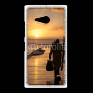 Coque Nokia Lumia 735 Pécheur au levé du soleil