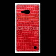 Coque Nokia Lumia 735 Effet crocodile rouge