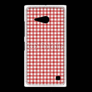 Coque Nokia Lumia 735 Effet vichy rouge et blanc
