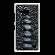 Coque Nokia Lumia 735 Effet crocodile noir