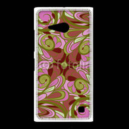 Coque Nokia Lumia 735 Ensemble floral Vert et rose