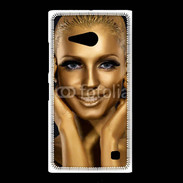 Coque Nokia Lumia 735 Femme couleur or