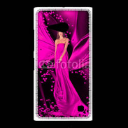 Coque Nokia Lumia 735 Mode robe longue fushia