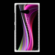 Coque Nokia Lumia 735 Abstract multicolor sur fond noir