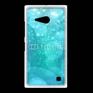 Coque Nokia Lumia 735 Fond bulles bleus