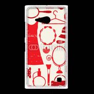 Coque Nokia Lumia 735 Fond fashion rouge
