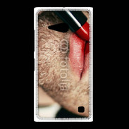 Coque Nokia Lumia 735 bouche homme rouge