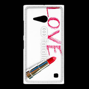 Coque Nokia Lumia 735 Love avec rouge à lèvres