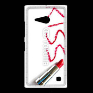 Coque Nokia Lumia 735 Kiss avec rouge à lèvres