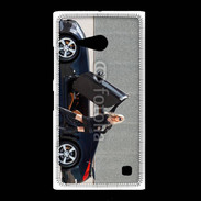 Coque Nokia Lumia 735 Femme blonde sexy voiture noire 3