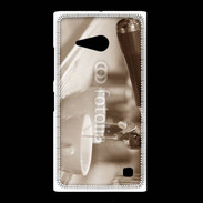 Coque Nokia Lumia 735 Expresso noir et blanc