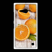 Coque Nokia Lumia 735 Belles oranges sur fond en bois