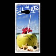 Coque Nokia Lumia 735 Noix de coco sur la plage 5