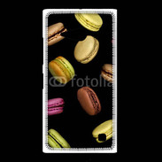 Coque Nokia Lumia 735 Macarons sur fond noir
