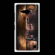 Coque Nokia Lumia 735 Vin rouge et tonneaux