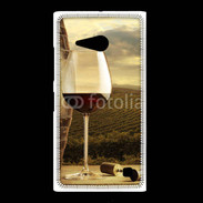 Coque Nokia Lumia 735 Verre de vin rouge et vignes