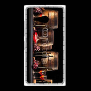 Coque Nokia Lumia 735 Vin rouge et tonneaux 2