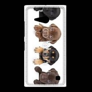 Coque Nokia Lumia 735 Alignement de petits chiens