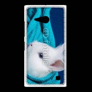 Coque Nokia Lumia 735 Portrait de lapin 5