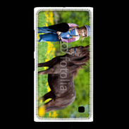 Coque Nokia Lumia 735 Petite fille avec son poney