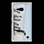 Coque Nokia Lumia 735 Famille de Pingouin Empereur