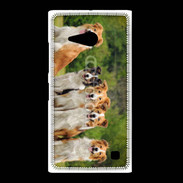 Coque Nokia Lumia 735 Groupe de 5 chiens Border Collie