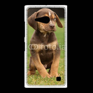 Coque Nokia Lumia 735 Chiot marron 2