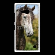 Coque Nokia Lumia 735 Portrait cheval arabe gris 1