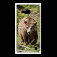 Coque Nokia Lumia 735 Ours brun en ballade