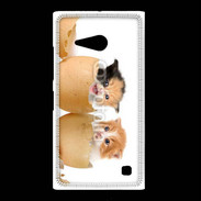 Coque Nokia Lumia 735 Chaton dans des coquilles d'oeuf