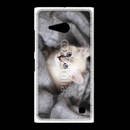 Coque Nokia Lumia 735 Chaton aux yeux bleus 10