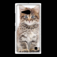 Coque Nokia Lumia 735 Portrait d'un chaton 75