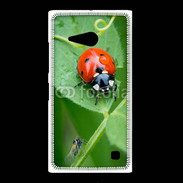 Coque Nokia Lumia 735 Coccinelle sur une feuille