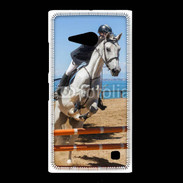 Coque Nokia Lumia 735 Saut d'obstacle à cheval 100