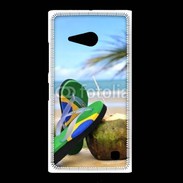 Coque Nokia Lumia 735 Plage Brésil et noix de coco